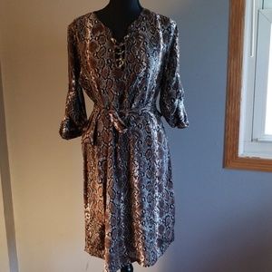 MK snakeskin pattern dress
